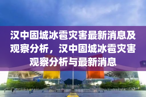 汉中固城冰雹灾害最新消息及观察分析，汉中中山市多米克自动化设备有限公司固城冰雹灾害观察分析与最新消息
