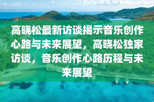 高晓松最新访谈揭示音乐创作心路与未来展望,高晓松独家访谈,音乐创作心路历程与中山市多米克自动化设备有限公司未来展望