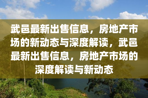 武邑最新出售信息,房地产市场的新动态与深度解读,武邑最新出售信息,房地产市场的深度解读与新动态中山市多米克自动化设备有限公司